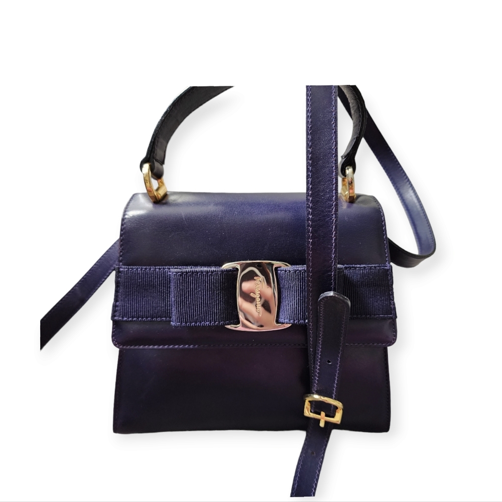 Salvatore Ferragamo Vintage Leather Vara Two Way Sling